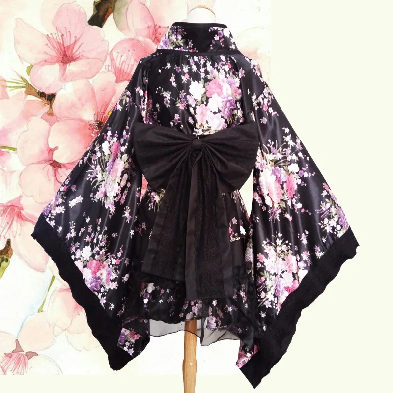 Sexy Kimono Japanese Style Girls Robe Lolita Maid Dress for Women Party Yukata Dance JP Anime Cosplay Costumes Halloween Suits