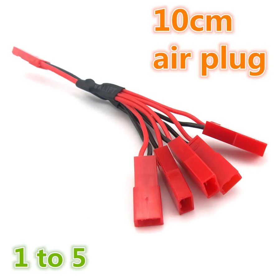 

1pc J448 1 Connect 5 JST Patch Cord Air Plug Connector Multifunction Model Plane Series-parallel Connection Terminal
