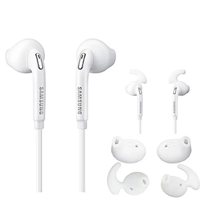 4 Pairs silikonowe okładki słuchawki douszne do Samsung Galaxy S7 S6 krawędzi Stereo słuchawki Eartip ucha skrzydła haki Cap Earhook