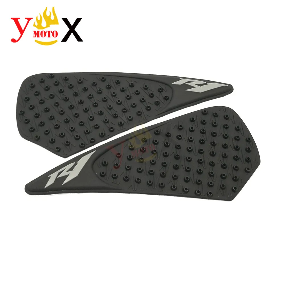 

Motorcycle Anti Slip Rubber Fuel Gas Stickers Knee Grips 3D Tank Side Decals Traction Pad For Yamaha R1 YZF1000 2004-2006 05