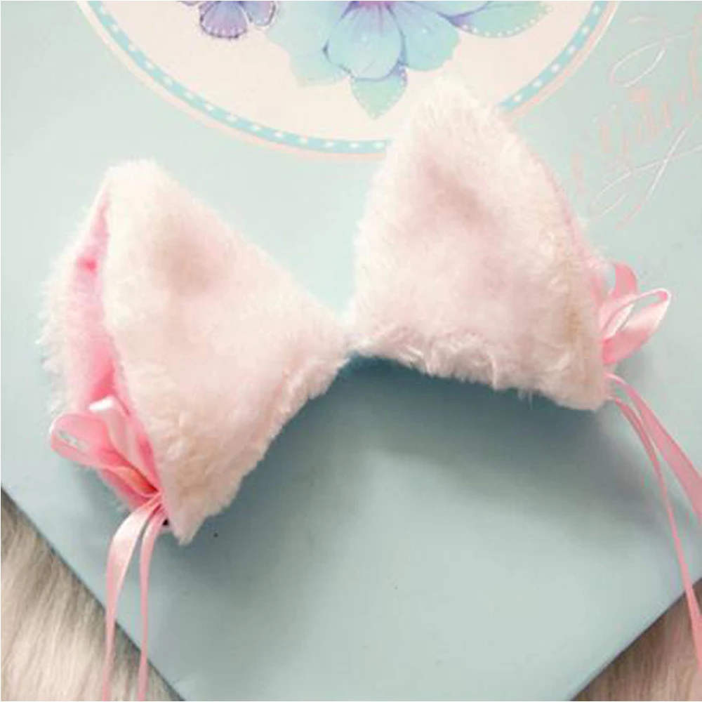 

Cosplay Kitten Neko Cat Ears With Little Bell Hair Clip Japanese Lolita Mail Cute Headwear Sweet Girls Cat Ears Kawaii Clip