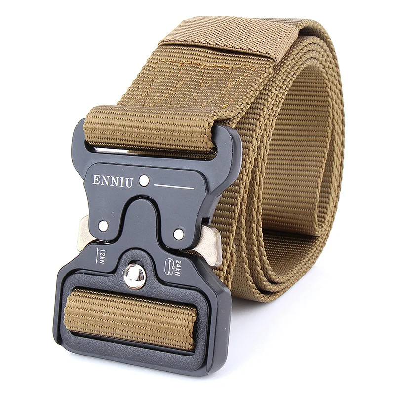 SWAT Combat Military Equipment Tactical Belt Men 1000D Nylon Metal Buckle Knock Off Belts US Army Soldier Carry Waist Belt 4.3cm