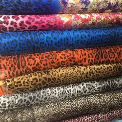 limitid quantity leopard printed Silk chiffon fabric nature silk fabric