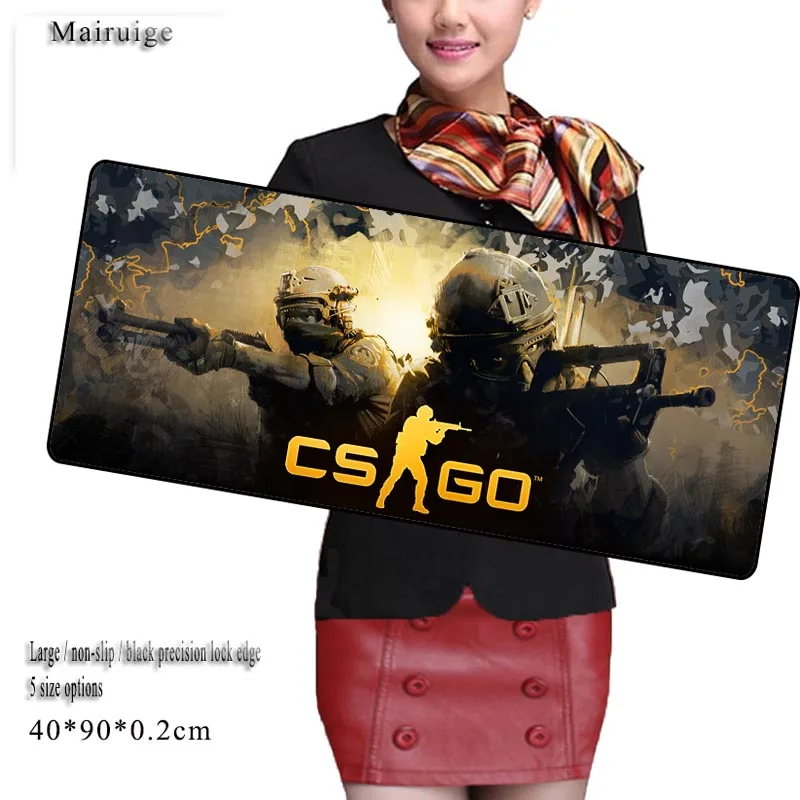 

Mairuige CS Go 900*400mm Locking Edge Large Gaming Mouse Pad Mouse Mats Pad for PC Computer Laptop Notbook for League of Legends