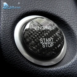 Real Hard Carbon Fiber Car Engine Start Button Trim Cover For Mercedes Benz C Class W205 W176 W246 C117 GLC X253 AMG ML GLE