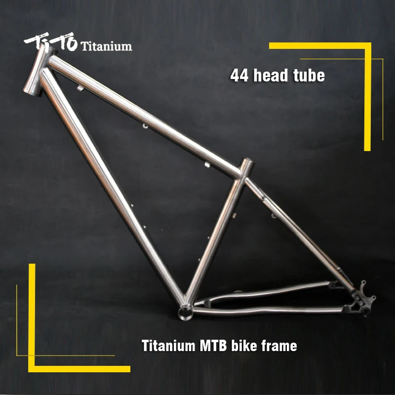 

Бесплатная доставка! Тито титановая горная велосипедная Рама 650B 26 ''27,5'' 44 головная труба велосипеда