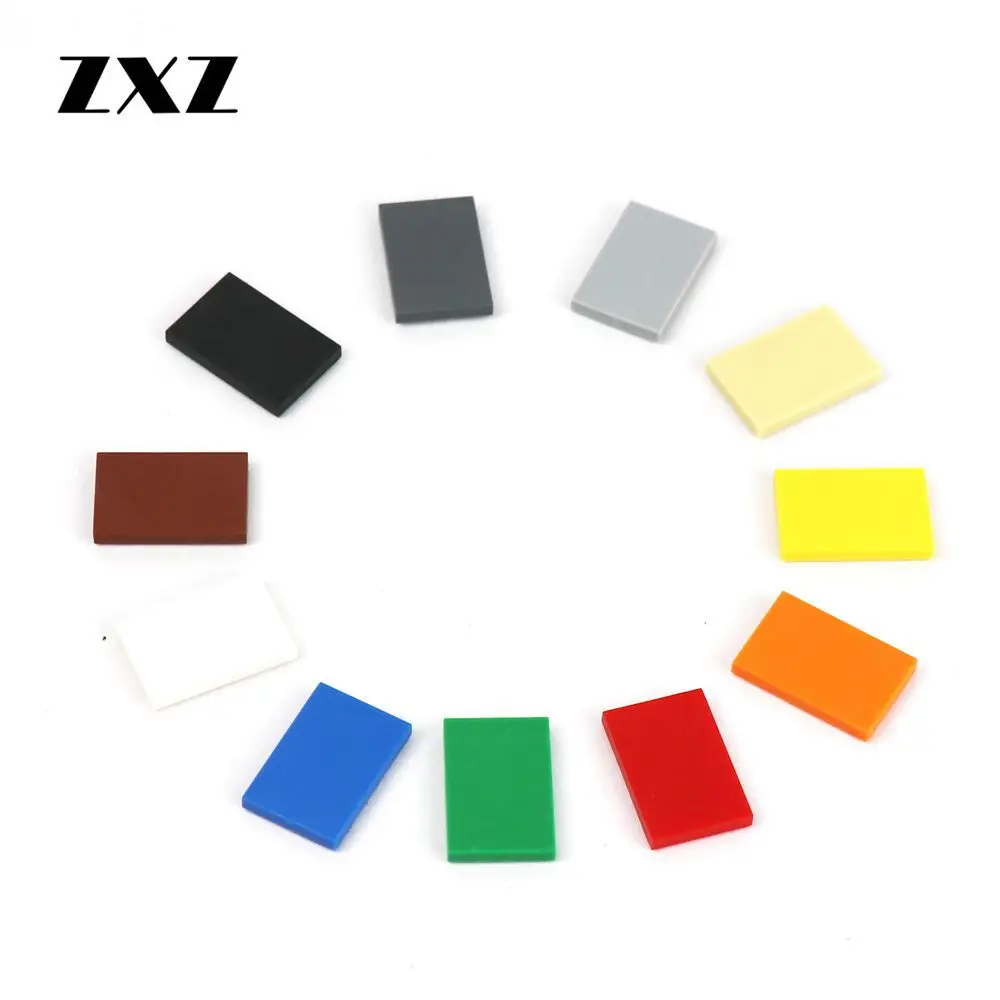 50PCS MOC Flat Tiles 2x3 DIY Building Blocks Parts 26603 Fire Trucks Accessories Enlighten Toys for Children Flat Tile in Bricks