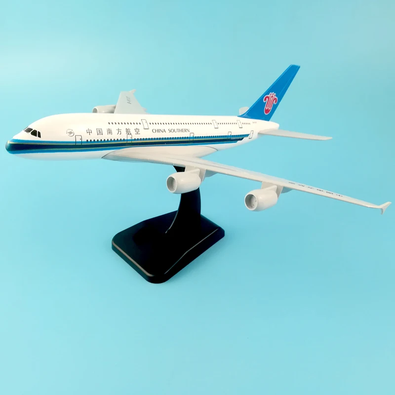 JASON TUTU Plane Model Airplane Model China Southern Airbus A380 Aircraft Model 1:200 Diecast Metal 20cm Airplanes Plane Toy