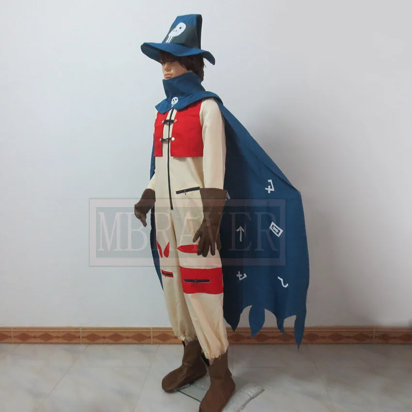 Digital Monster Wizarmon Cosplay Costume Anime Custom Made Uniform