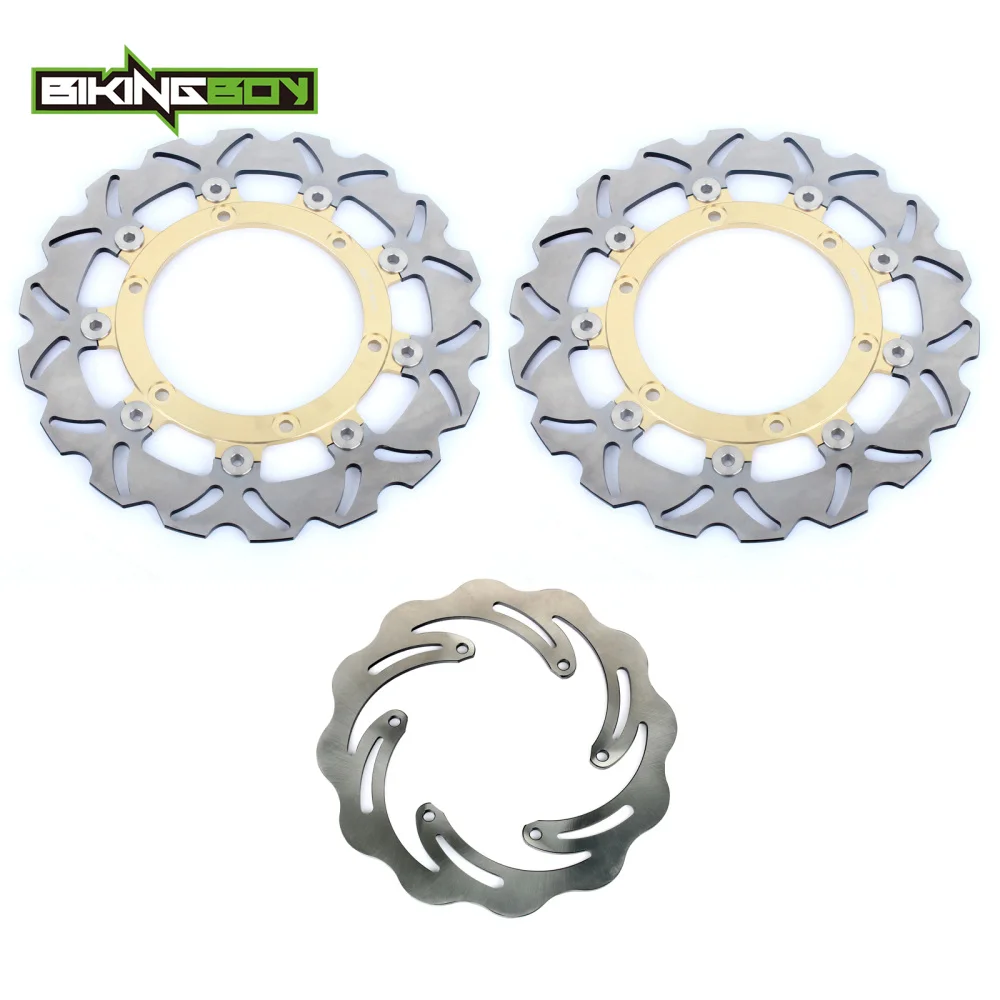 BIKINGBOY Front Rear Brake Discs Rotors Disks For ETV 1000 Capenord Rally Raid 01 02 03 04 05 06 07 08 ETV 1000 ABS 2001-2008