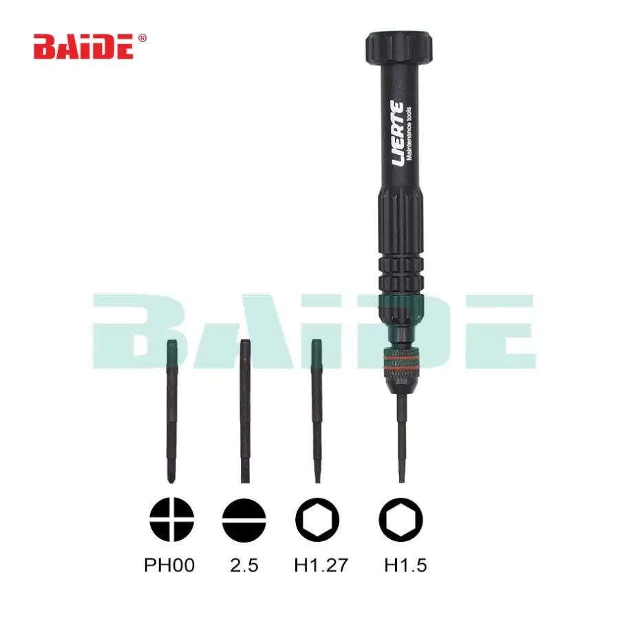 

PH00 H1.27 H1.5 2.5 straight Bit 4 in 1 Combination Screwdriver for Mad Dog 528 mini rat Electronic Cigarette Atomizer Open Tool