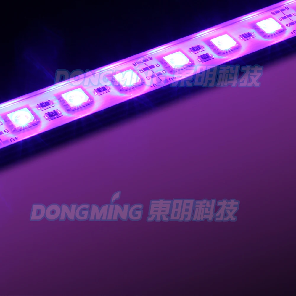 5pcs led luces strip 5050 led bar light rgb 50cm 72leds/m led hard strip waterproof IP65 with U aluminum groove