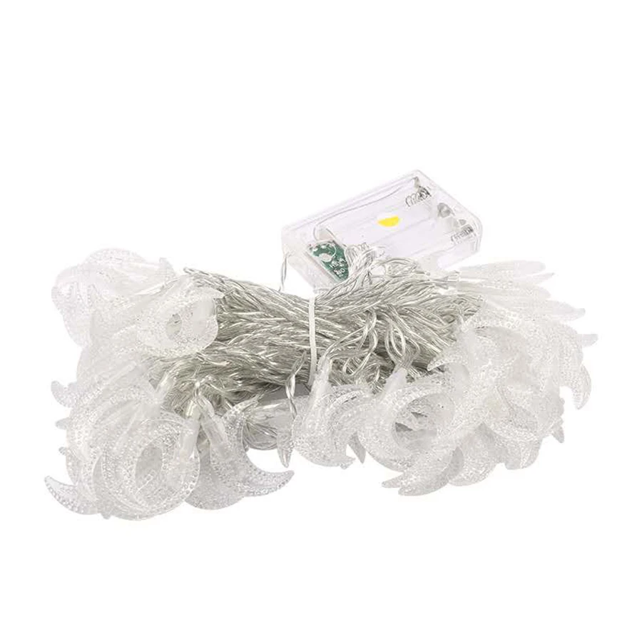 1.5M/3M/6M Moon shape LED String lights Holiday lighting Fairy Garland For Christmas Tree Wedding Party Ramadan Decoration image 3