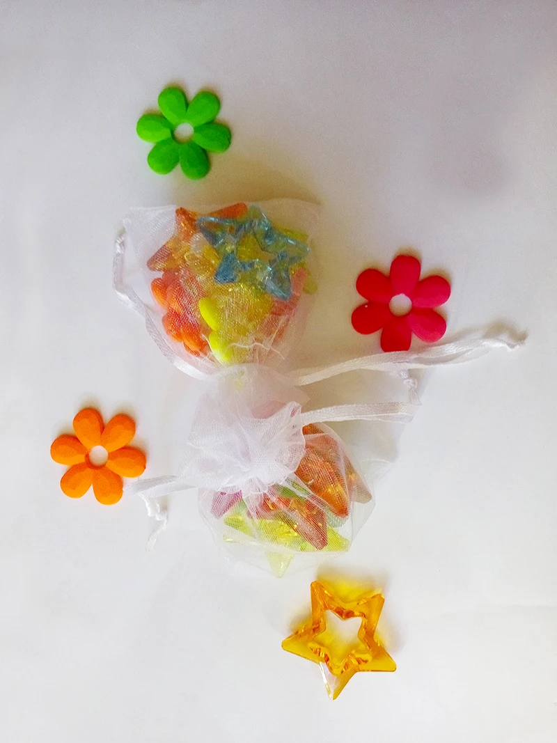 11x16cm 100pcs/lot Christmas Organza Bags White Drawstring Bag Pouch For Food/jewelry/candy/wedding Gift Bag Small Packaging Bag