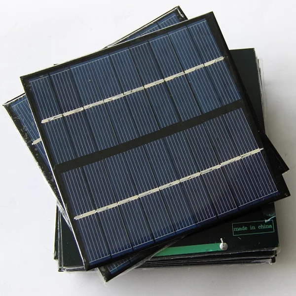 BUHESHUI 2W 9V Mini Solar Cell Module DIY Solar Panel Charger System For Led Light Study Epoxy 115*115*3MM 5PCS Free Shipping