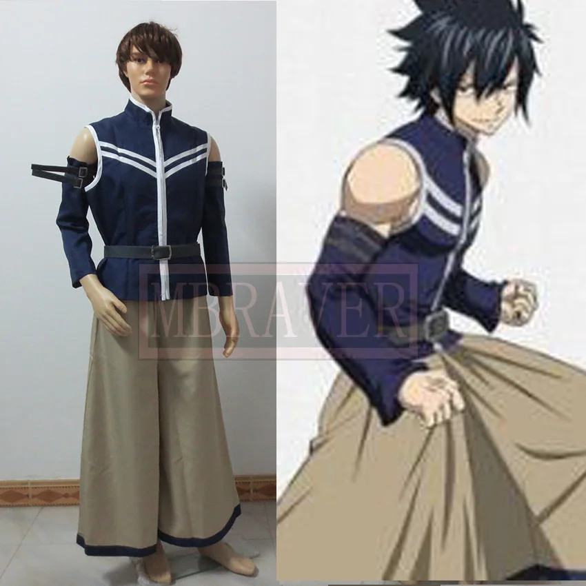 

Gray Fullbuster Uniform Cosplay Costume Halloween Christmas Custom Made Any Size