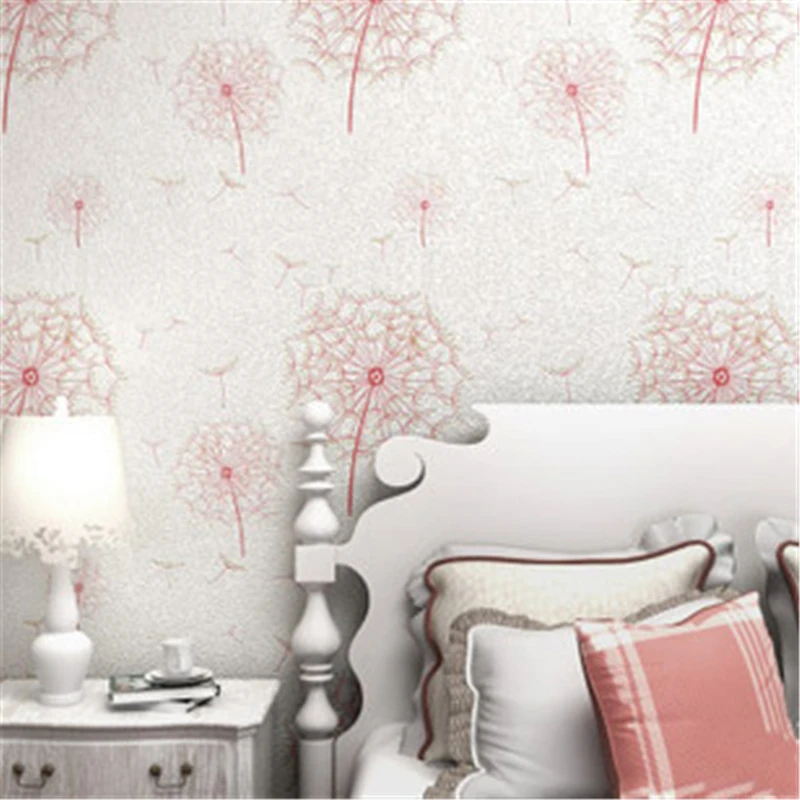 

beibehang mural Pastoral Romantic Dandelion 3D Wallpaper roll Wedding House Decorative Mural Wall paper Roll papel pintado