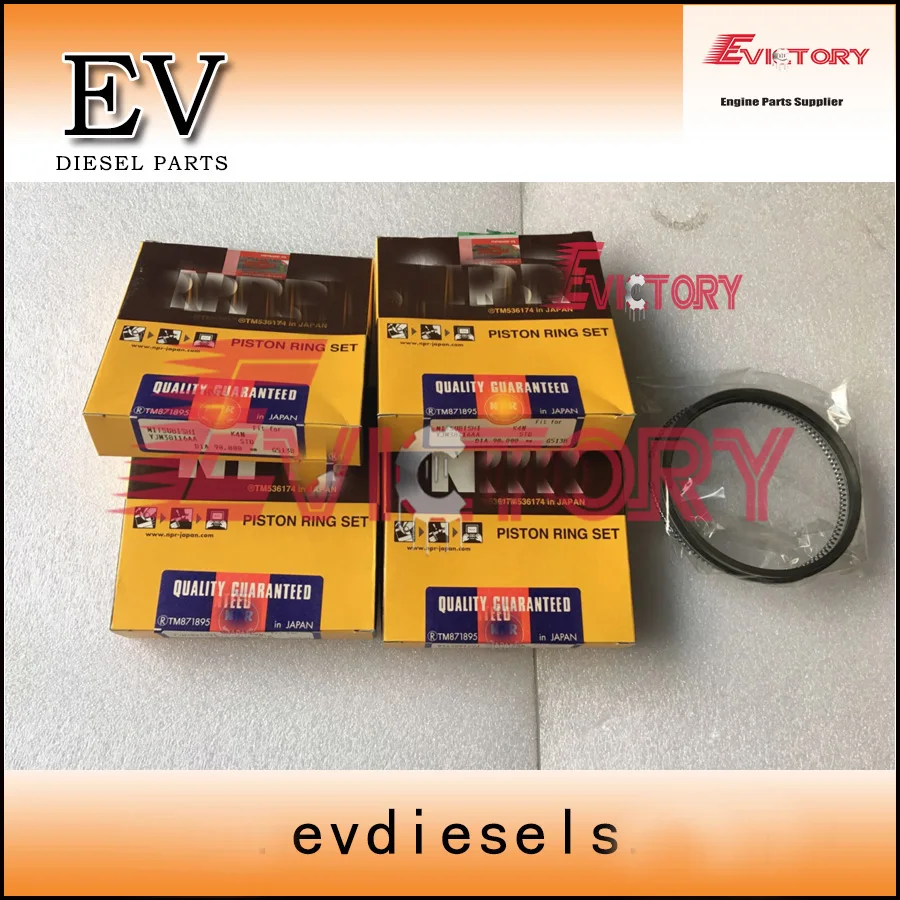 

EV For Mitsubishi K4D K4E K4F K4M K4N piston ring set fully for one engine use