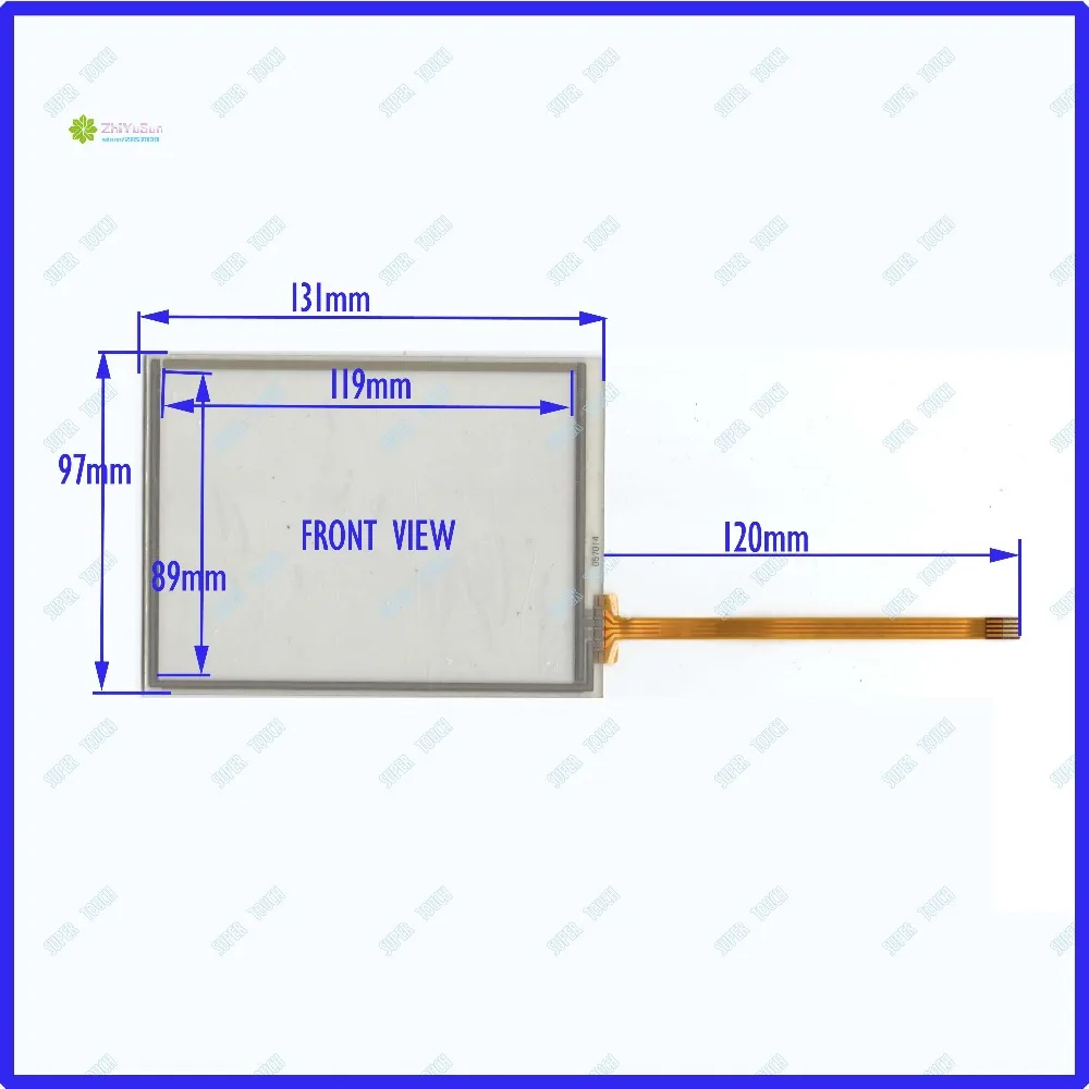 

ZhiYuSun 057014 131mm*97mm 5.7inch 4 lins Touch Screen glass 131*97 for Industrial application