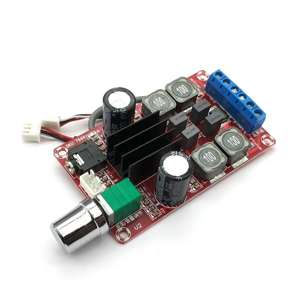 2*50W 디지털 앰프 보드 TPA3116D2 2 채널 스테레오 앰프 보드