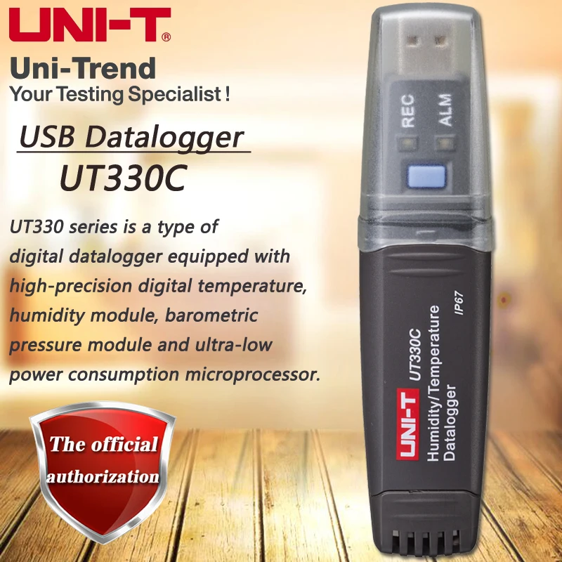 

UNI-T UT330C USB Data Logger Mini PC Connection Temperature / Humidity / Pressure Measurement Meter Data Storage Data Readback