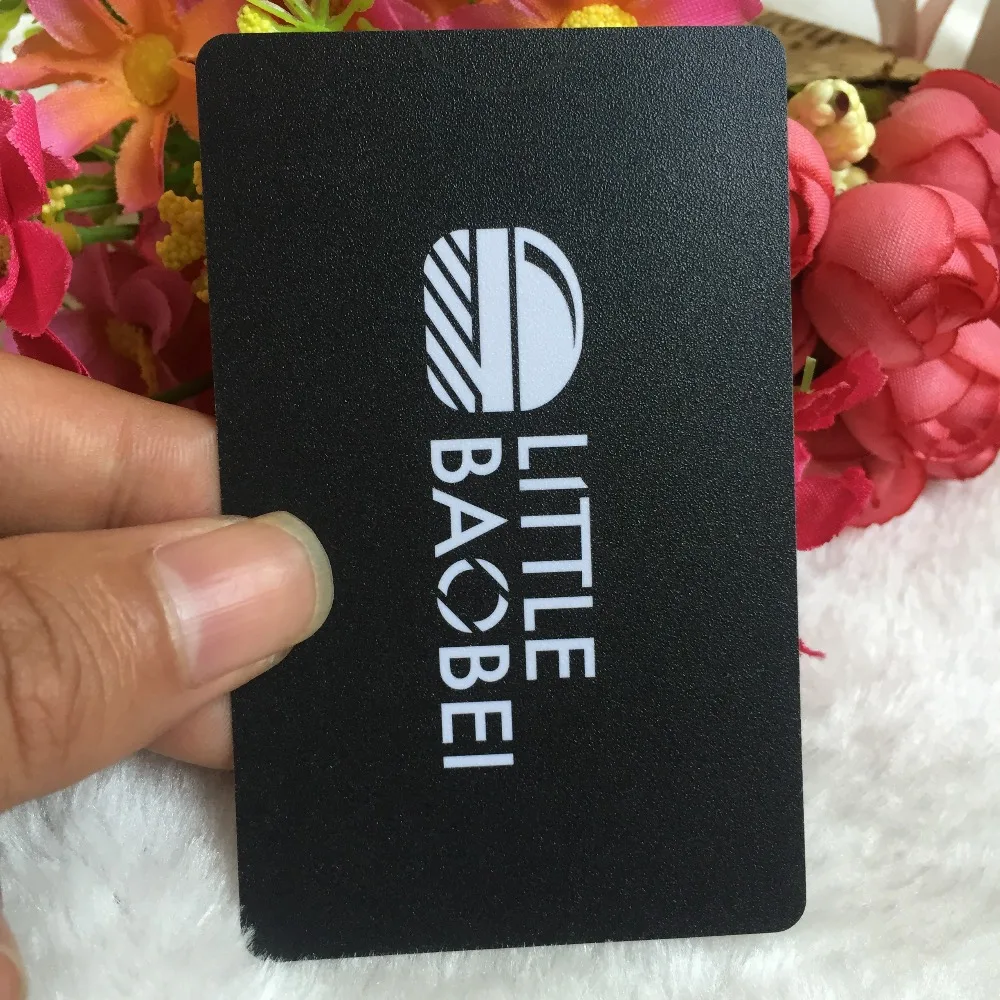 Benutzer definierte Dicke 0,38mm Kunststoff PVC-Druck eigenes Design Business Visit Card zweiseitig