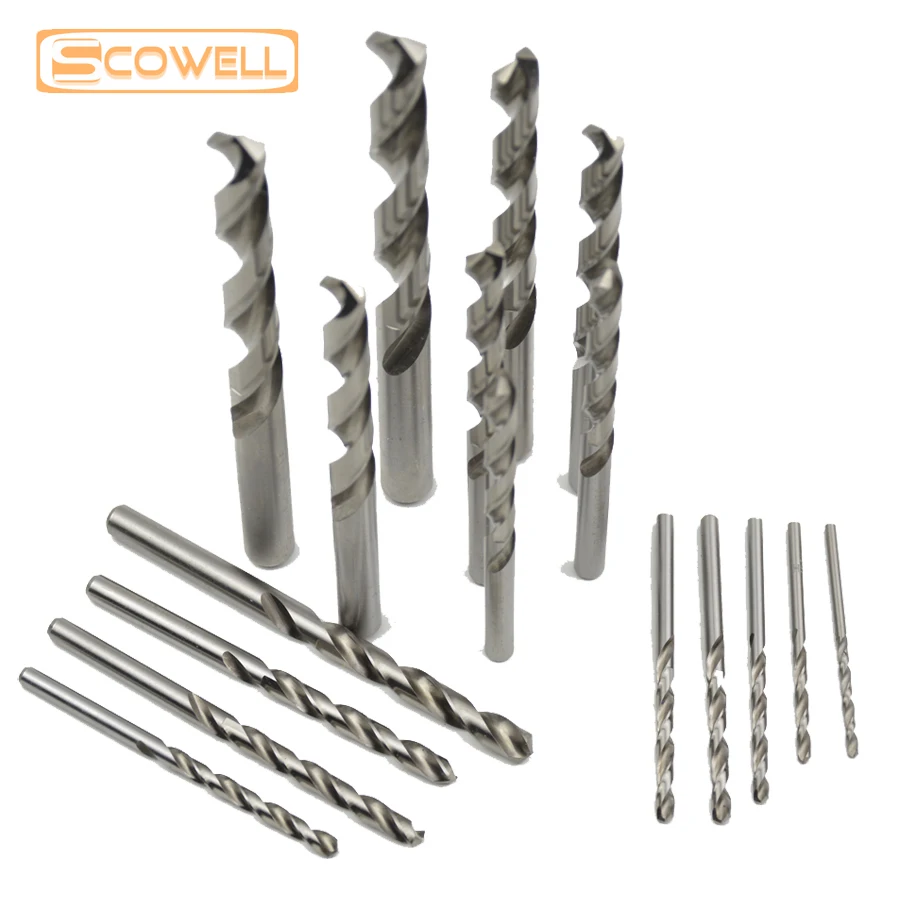 SCOWELL 25 PCS HSS Split Tip Twist Drill Bit for Metal High Speed Steel Drilling Bits Set 1mm-13mm DIY Power Tools Accessories