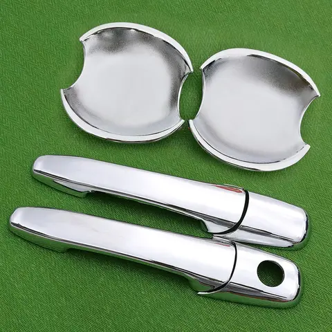 För Ford Mustang 2005-2014 Kromhandtagsskyddssats Shelby GT GT500 2006 2008 2010 2012 Biltillbehörsklistermärke Bilstyling 10 best sales Shelby GT500 tillbehör - №8