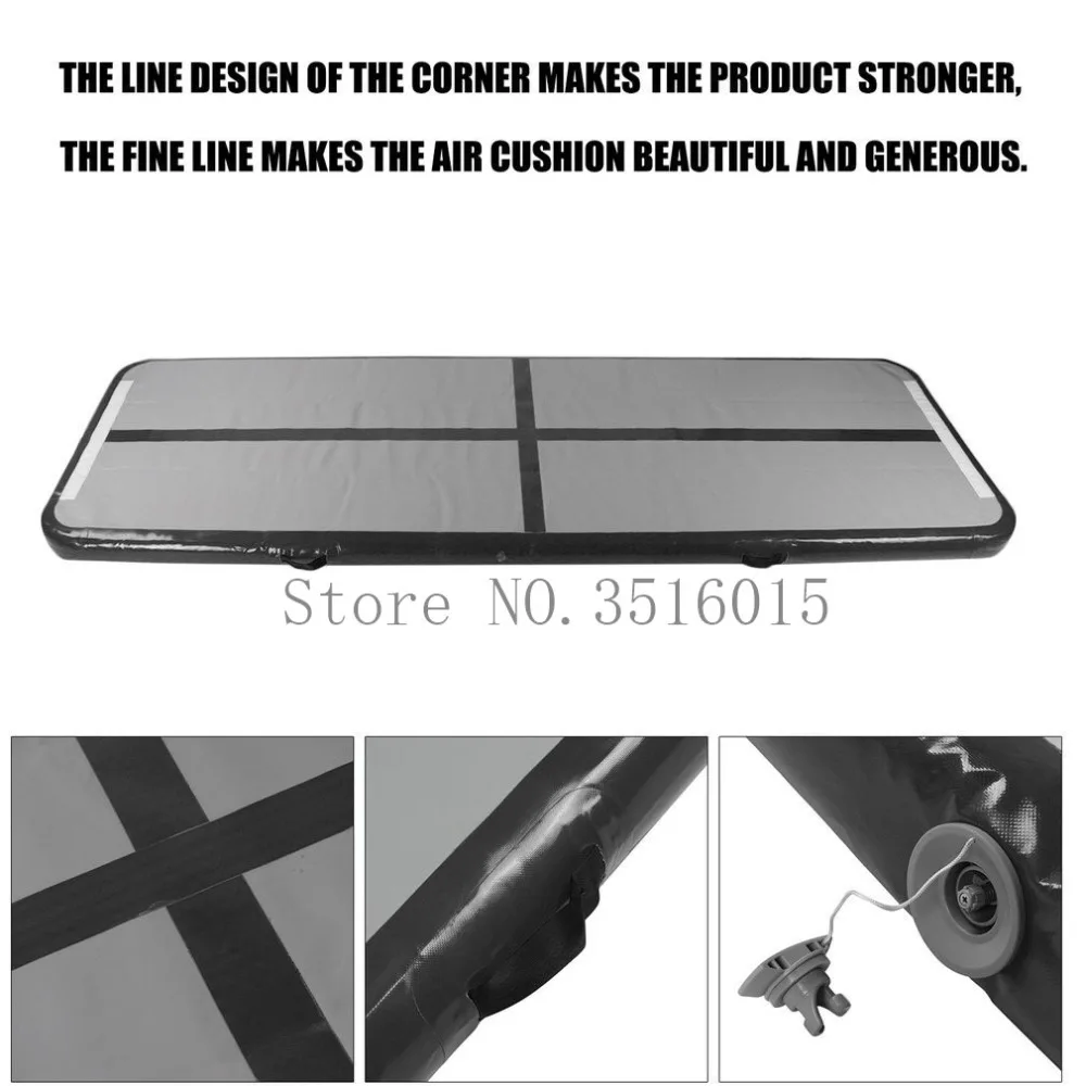 Pista de ar caindo esteira inflável ginástica airtrack 3*1*0.1m com bomba para prática de ginástica, líder de torcida caindo, parque