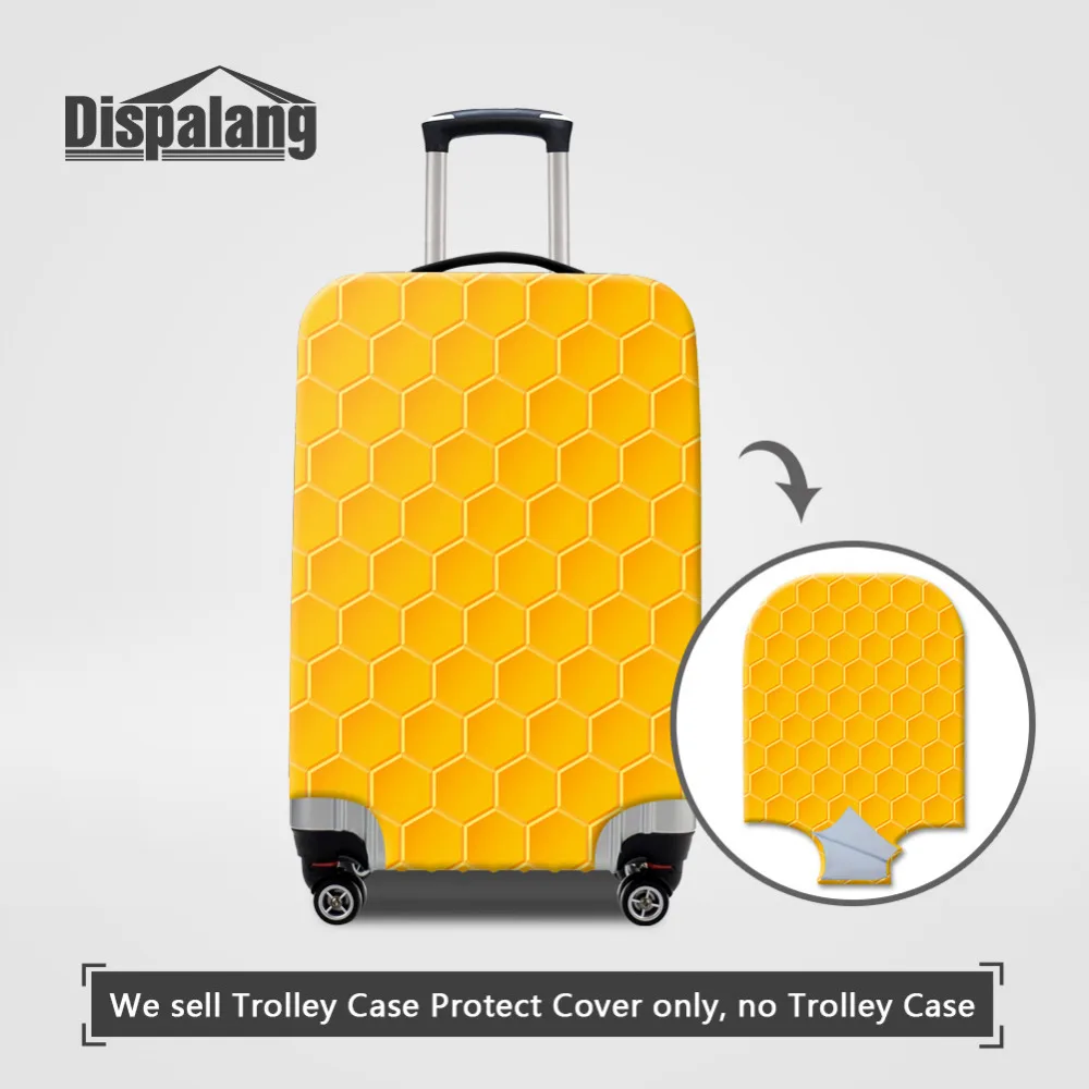 Dispalang Hexagon Print Protective Dust Luggage Cover For 18-30 Inch Case Geometric Travel Suitcase Trolley Case Protect Cover