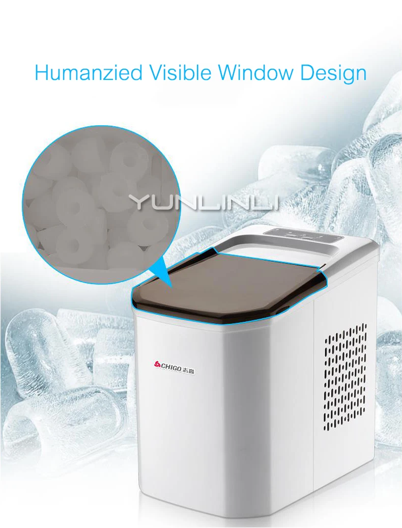 Commercial Ice Maker Mini Refrigerator Fast Ice Cube Making Machine Coffee Store Household Ice Maker
