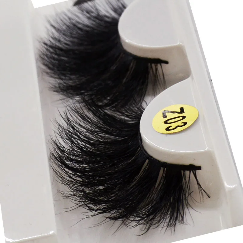 long hair 25mm Lashes Eyelashes 3D Mink Lashes Makeup Handmade Full Strip Mink Eyelashes Soft Fluffy Eyelashes Full Volume lash