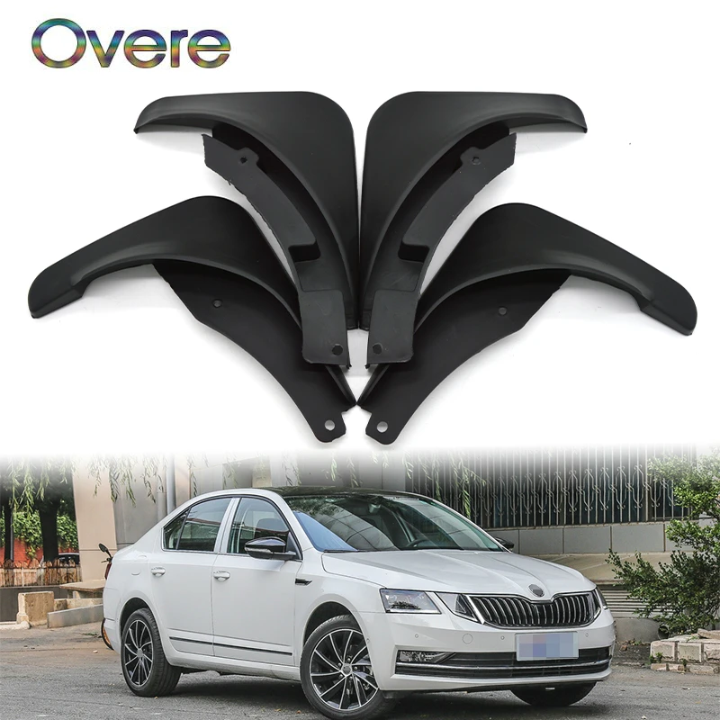 

Передние и задние брызговики автомобиля OVERE для 2013 2014 2015 Skoda Octavia A7, аксессуары, брызговик, Стайлинг автомобиля, 1 комплект/4 шт., брызговики