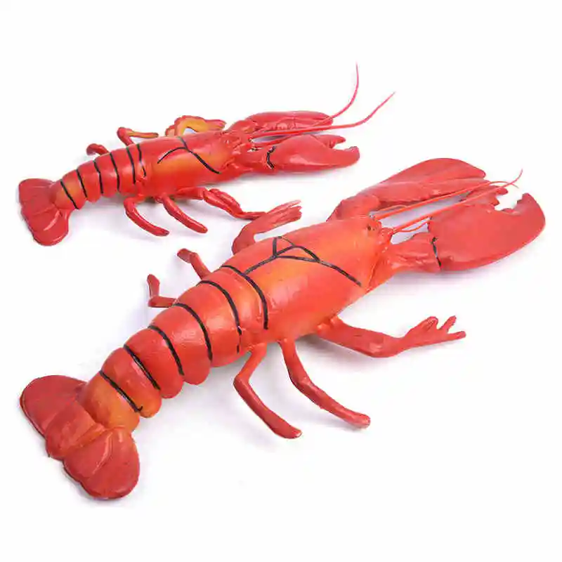 Simulation Animal Plastic Size Lobster Crab Seafood Model Cabinet Supermarket Display Hotel Decorations Props Pretend Sea Life