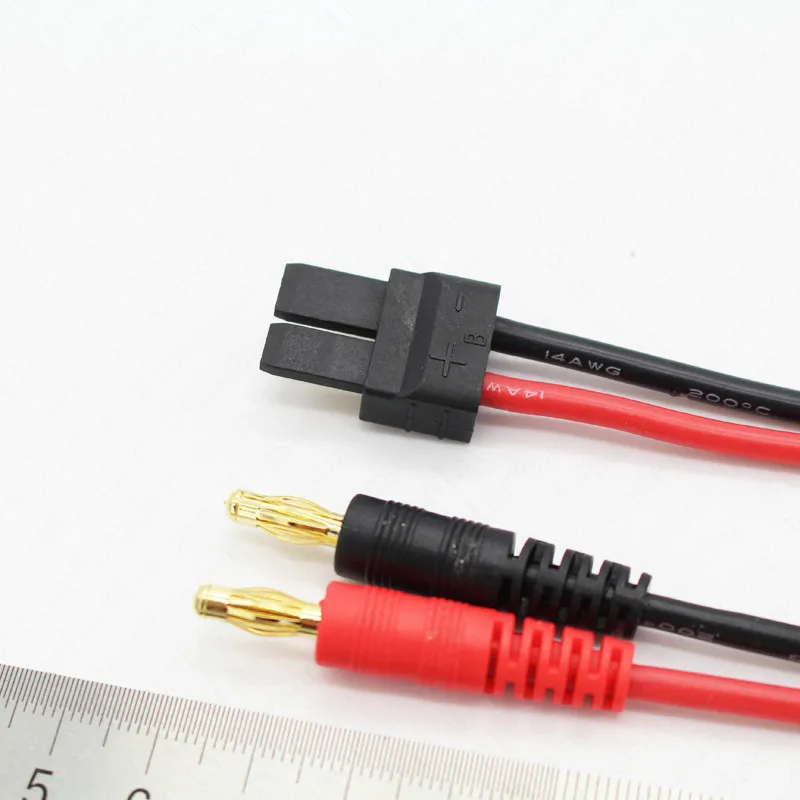 20 pcs /Lot 4.0mm Banana Plug to TRX Male Connector Adaptor Cable 14cm for Lipo Battery Balance Charging