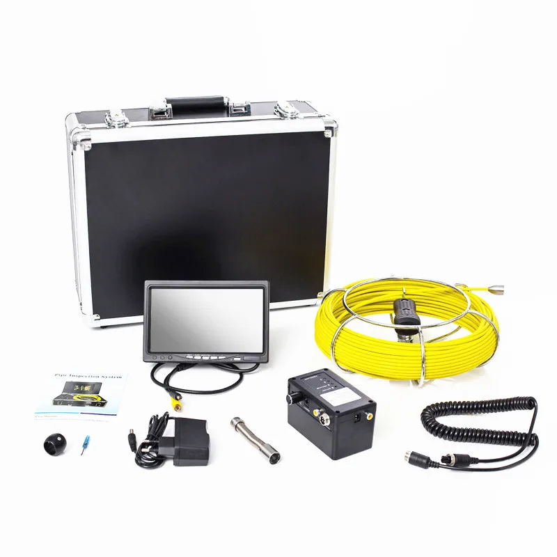 Endoscope industriel serpent 1000TVL 23mm, écran LCD 9 ", câble de 20M, système de caméra vidéo pour l'inspection des égouts