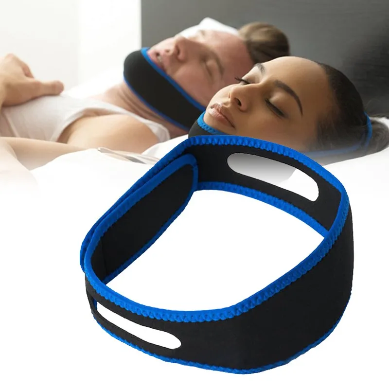 Anti Snurken Chin Strap Stop Snurken Snurken Riem Slaapapneu Chin Ondersteuning Bandjes Voor Vrouw Man Nacht Slapen Aid Gereedschap hot Koop