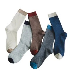 Calzini da uomo in cotone autunno inverno Bussiness Long Print Casual Gentleman Keep Warm Crew Sockken Crosspointer