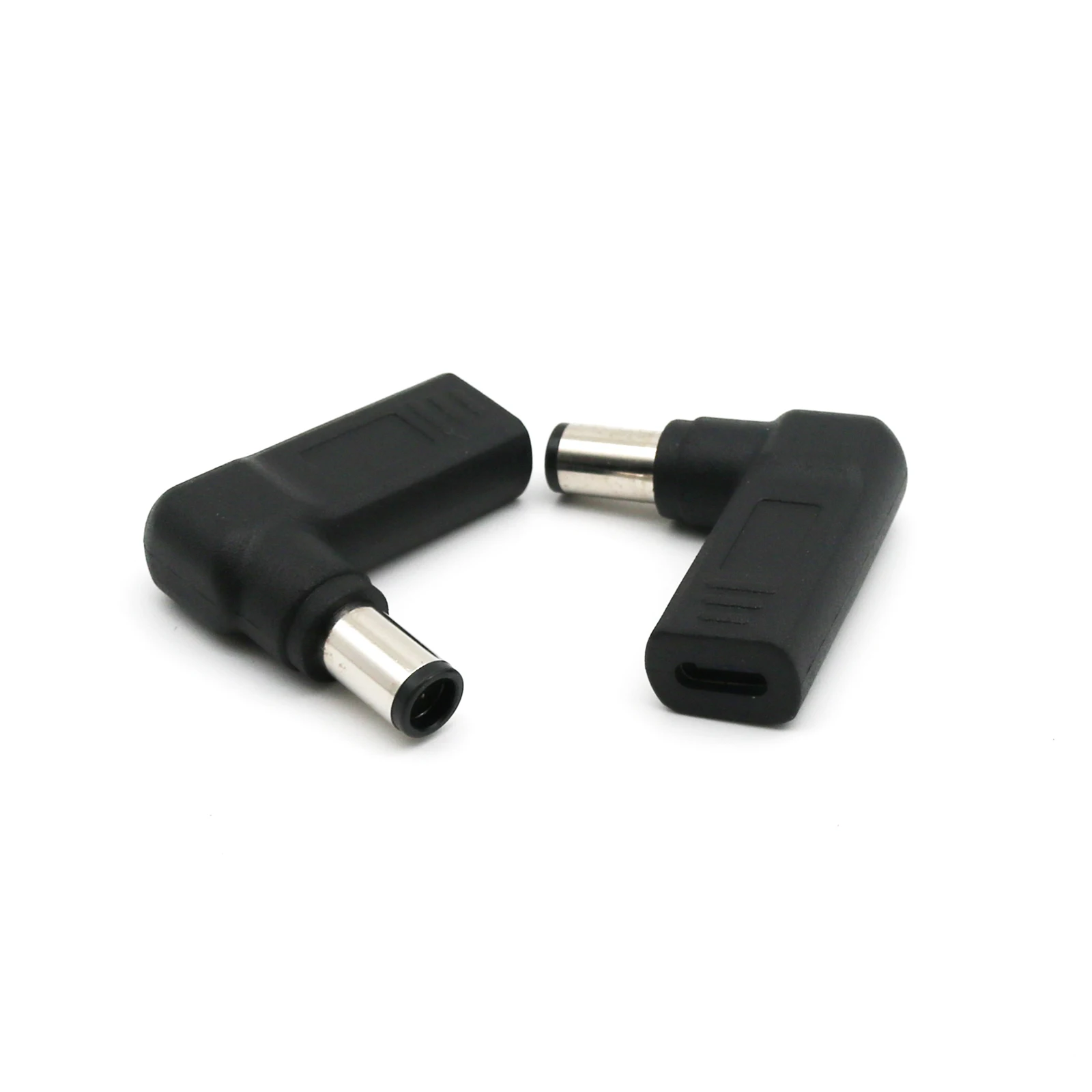 1x usb 3.1タイプcメスから7.4x0.6mmオスプラグ直角dc電源アダプター (dell hpラップトップ用)