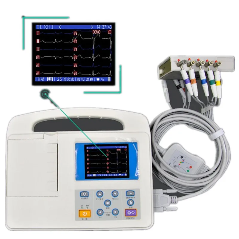 Compatible for Nihon Kohden 9010/9020/9620 ECG Cable with 10 Ecg Leadwires Ekg Cable (without Resisitor ),DB 15pin to Banana 4.0