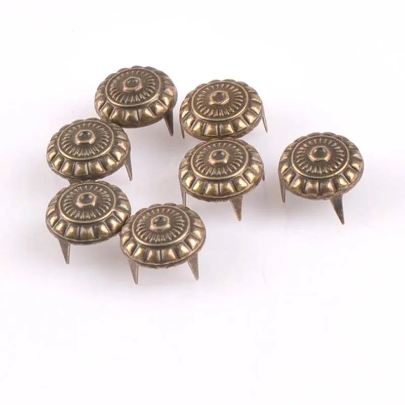 100PCs bronze Four Brads Scrapbooking Embellishment Fastener Brads Metal Crafts For shoes Decoration CP1917