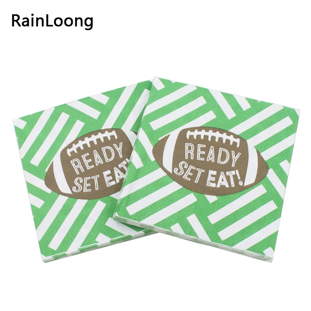 [RainLoong] 3-Plys Beverage Paper Napkin Ready Set Eat Tissue Serviettes Decoupage Cocktail For Party Decoration 25*25cm