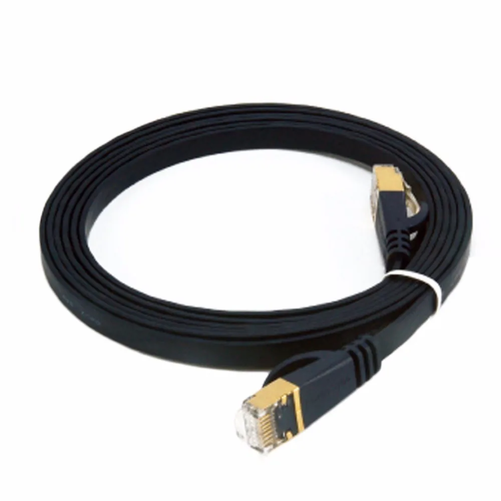 RJ45 CAT7 Network LAN Ethernet SSTP 10Gbps Gigabit Patch Flat Cable