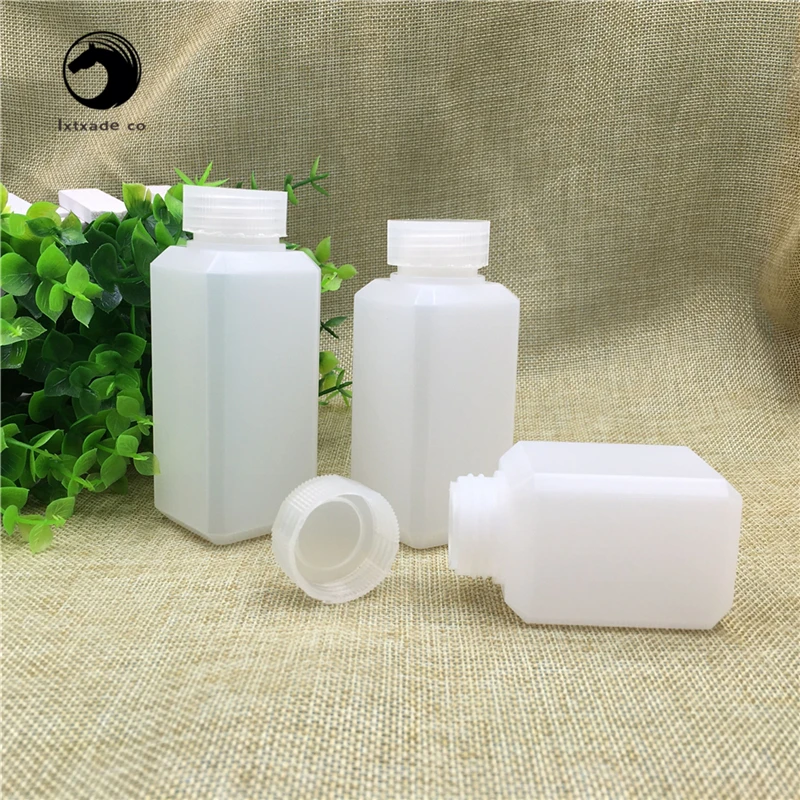 30ML 60ML 100ML 120ml Sealed Plastic Empty Square bottle Chemical liquid sample packaging Containers PP