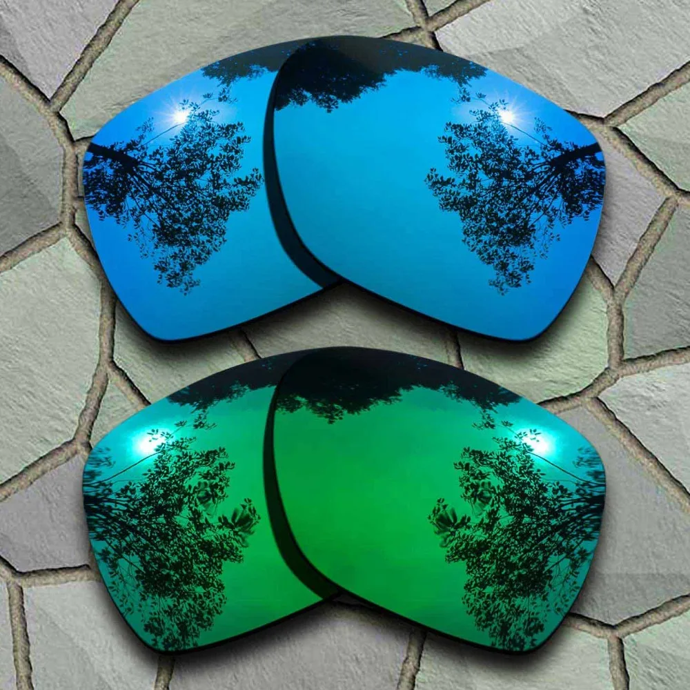 

Sky Blue&Jade Green Sunglasses Polarized Replacement Lenses for Oakley Deviation