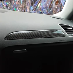 LHD/RHD For Audi A4 B8 2009 2010 2011 2012 2013 2014 2015 2016 Soft Carbon Fiber Car Passenger Side Dashboard Panel Cover Trim