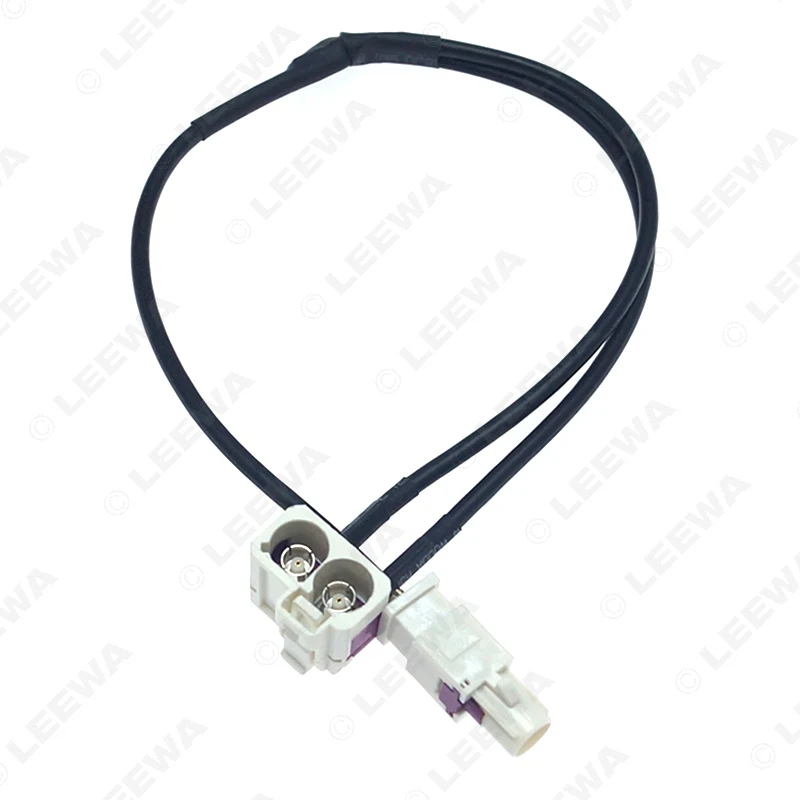 For Volkswagen Head Unit FAKRA 2In1 Diversity Convertor Splitter Y Cable Wire Harness For RNS510 RCD510+ Antenna Radio Adapter