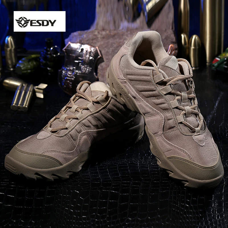 ESDY Outdoor Desert Boots shoes The U.S Assault casual Breathable Wear Slip Men Casual Travel shoes Zapatos