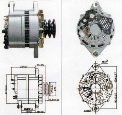 

14V 90A ALTERNAOR JFZ1902A F50D13701100