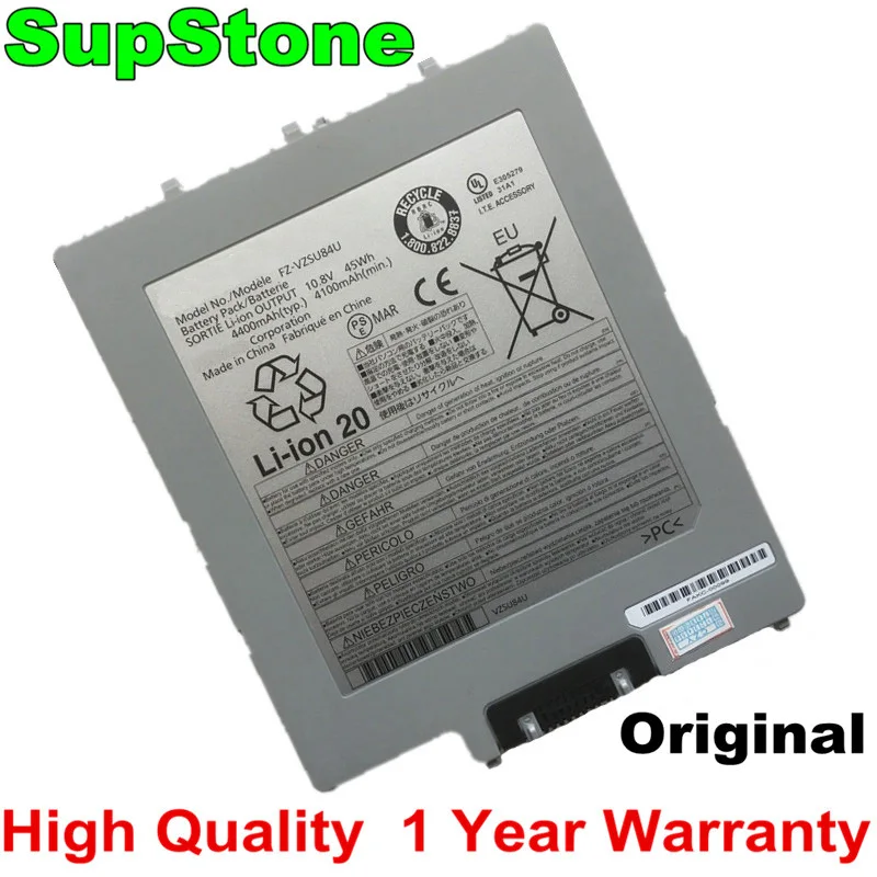 

SupStone FZ-VZSU84U FZ-VZSU84R Laptop Battery For Panasonic FZ-G1 Tablet PC FZ-VZSU84A2U FZ-VZSU88U 45Wh